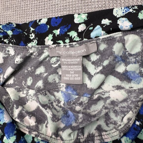 NY Collection Womens Multicolor Abstract A Line Maxi Skirt Pull On Size Medium - Picture 6 of 14